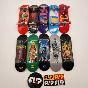 10 Tech Deck Lot Flip Stickers Mini Skateboards Fingerboards